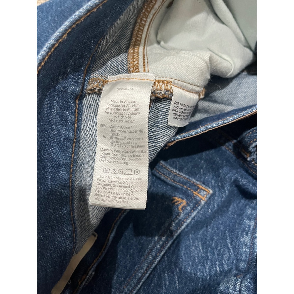 Madewell The Perfect Vintage Straight Jean Seamed Dark Wash Denim Size 38 x 28‎ - Picture 9 of 9